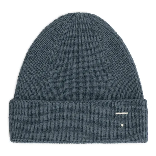 Knitted hat | Grey blue