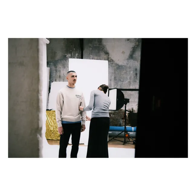 Sudadera de algodón orgánico Encore V3 | Gris Claro