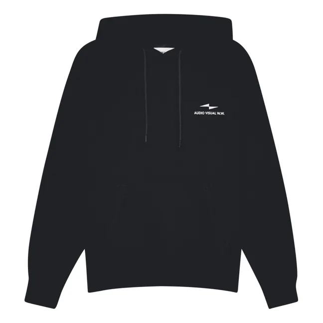 Hoodie Onset Vertical V3 Bio-Baumwolle | Schwarz