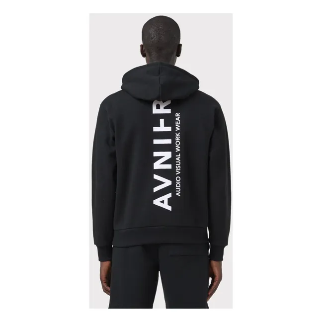 Hoodie Onset Vertical V3 Bio-Baumwolle | Schwarz