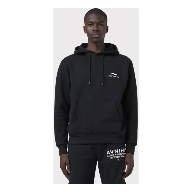 Hoodie Onset Vertical V3 Bio-Baumwolle | Schwarz