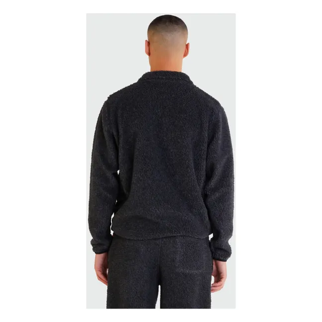 Amplify - Top in felpa con zip riciclata | Grigio