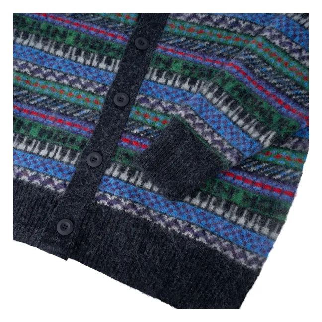 Strickjacke Piano World Wolle | Blau