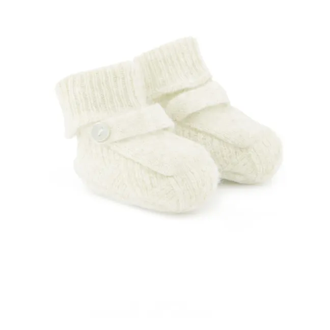 Cashmere slippers | Ecru
