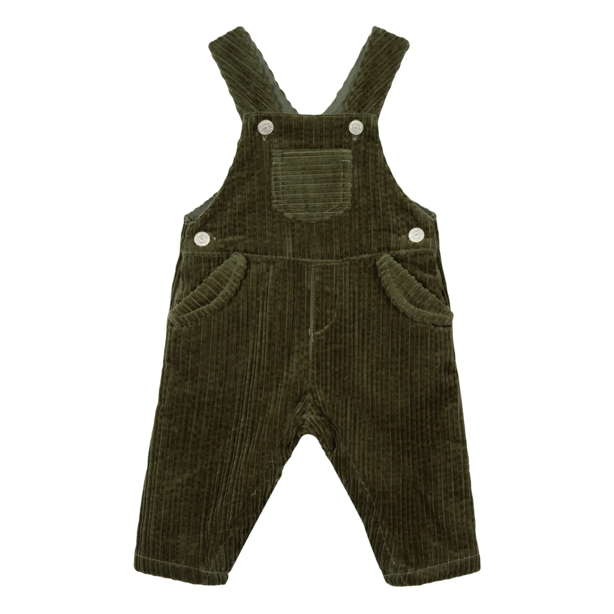Tartine Et Chocolat Khaki Corduroy Overalls