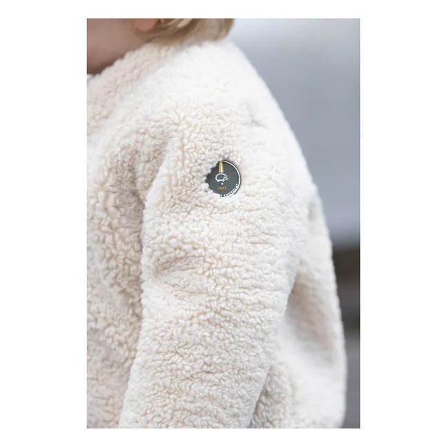 Fur-look Jacket | Ecru