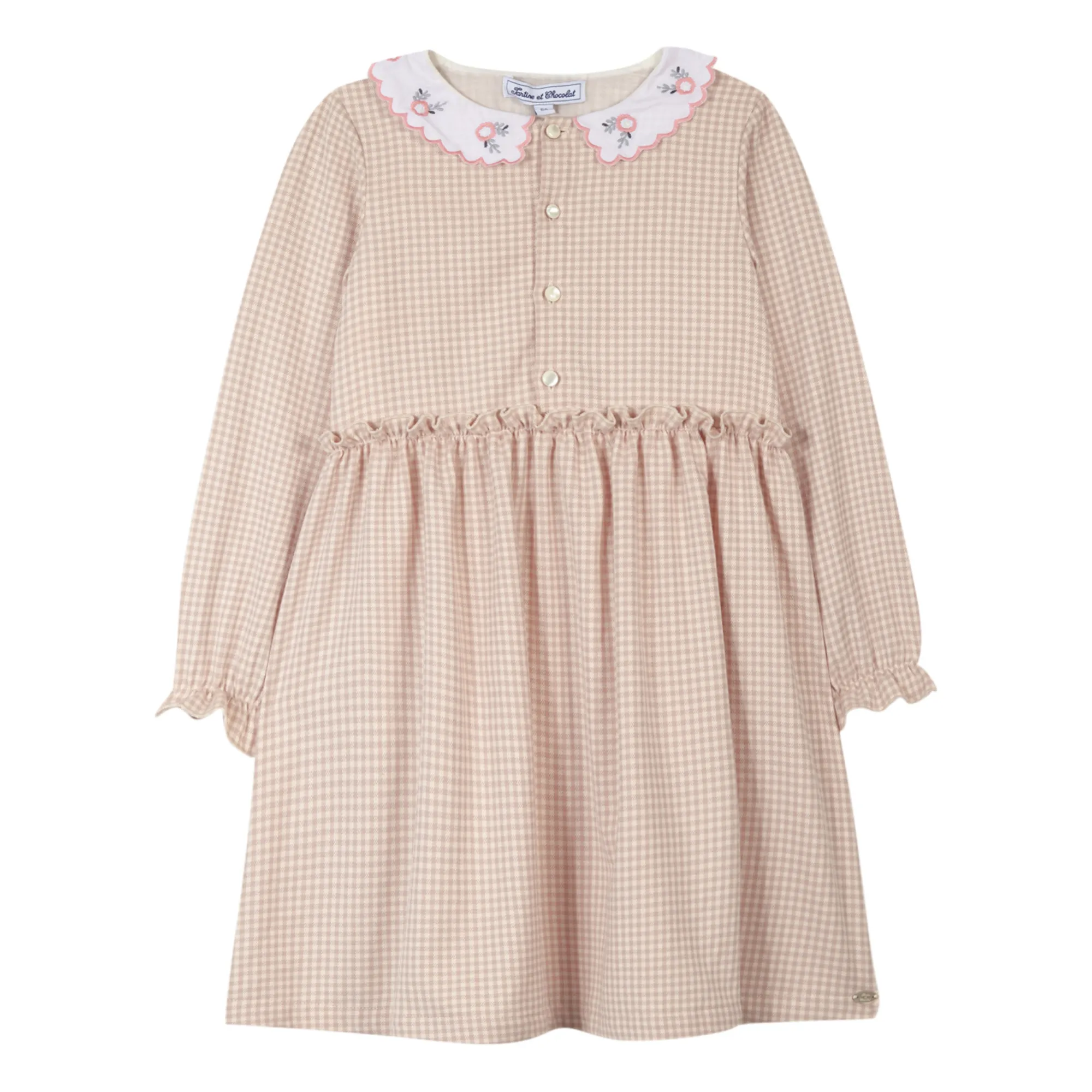 Tartine Et Chocolat Pink Checked Dress