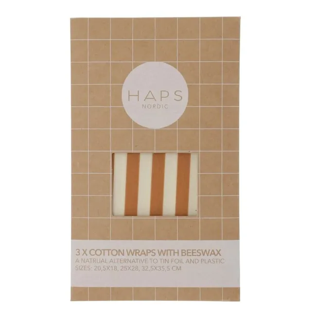 Beeswax Food Wraps - Set of 3 | Terracotta