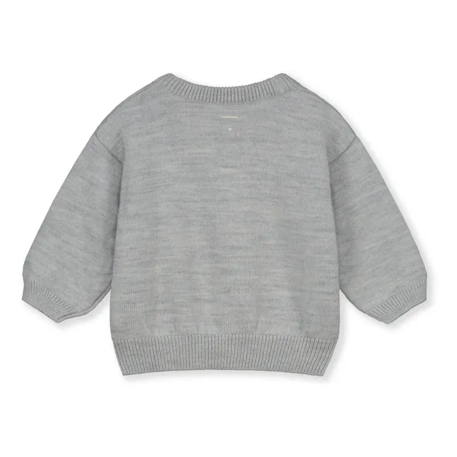 Feiner Baby-Pullover | Grau