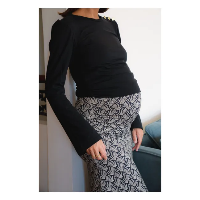 Clementina Comporta Pregnancy Skirt | Black