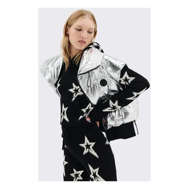 Sierra Sleeveless Ski Jacket | Silver grey