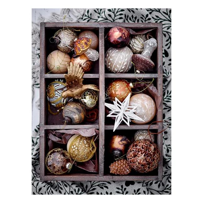 Nancy glass Christmas bauble