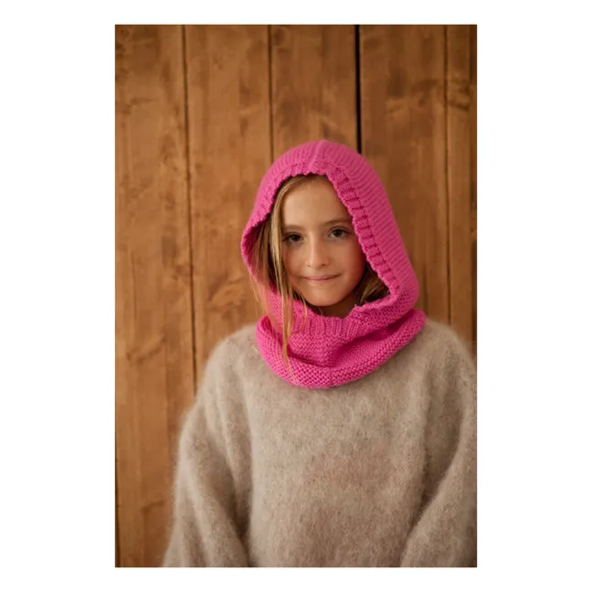 Baby Alpaca Lutin balaclava | Fuchsia