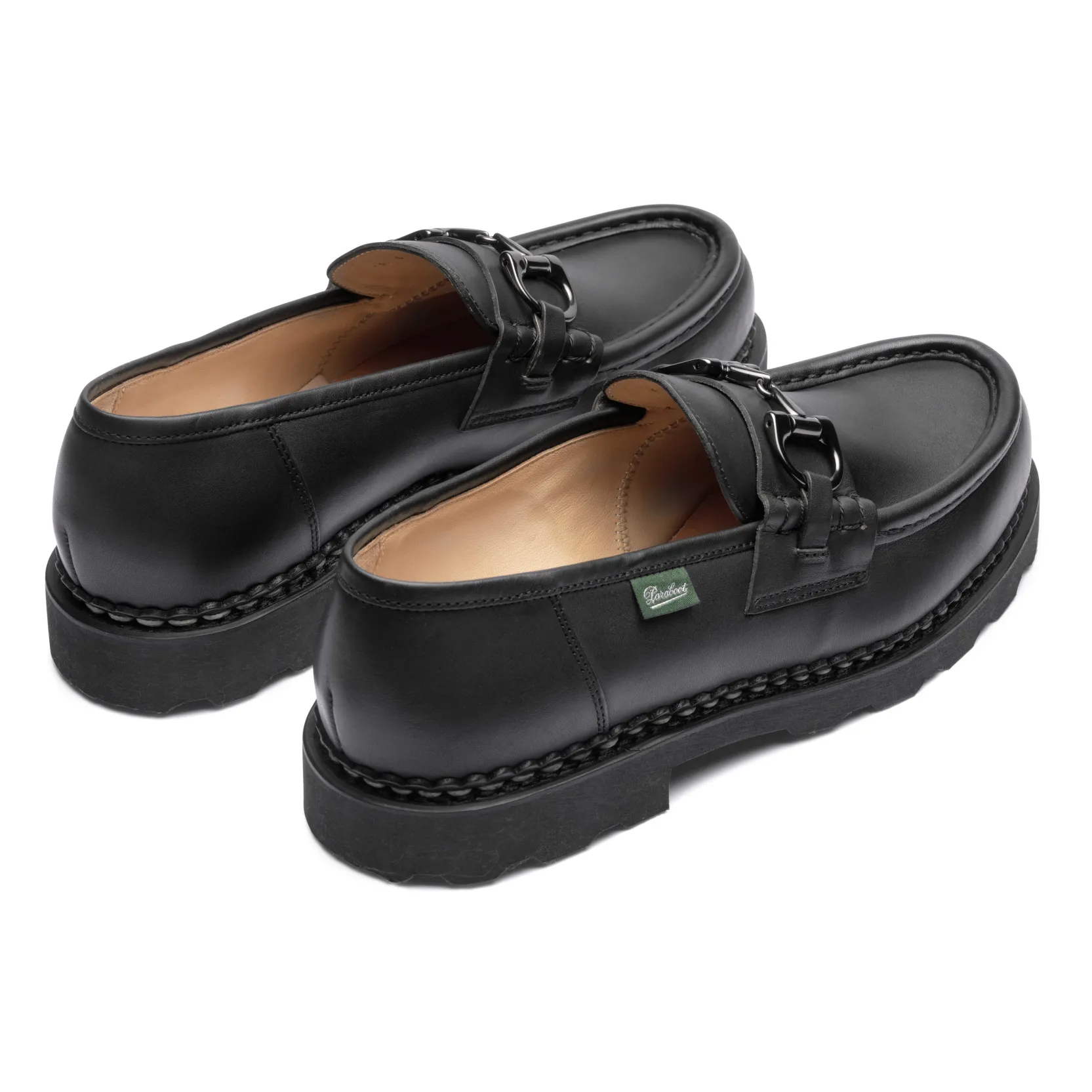 逆輸入 - Derbies Reims - Paraboot Black Smallable | 靴