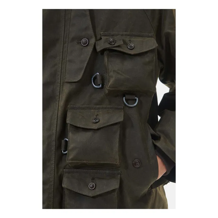 BARBOUR×BARACUTA 24AW Wax Jacket-Olive/M Baracuta Baracuta x Barbour Wax Jacket Olive at CareOfCarl.com