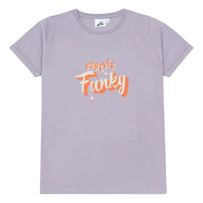 Maglietta in cotone organico Forever Funky | Lavanda