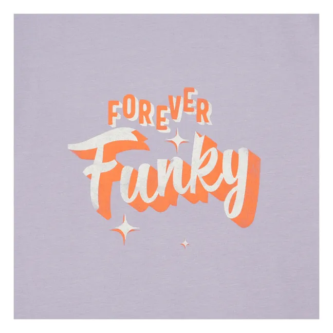 T-Shirt aus Bio-Baumwolle Forever Funky | Lavendel