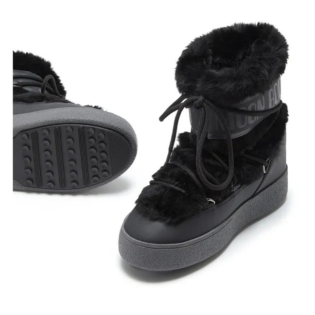 Bottes Ltrack Fausse Fourrure Imperméables | Noir