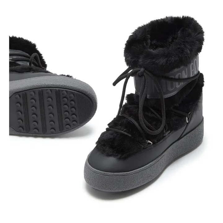 Bottes Ltrack Fausse Fourrure Imperméables | Noir- Image produit n°1