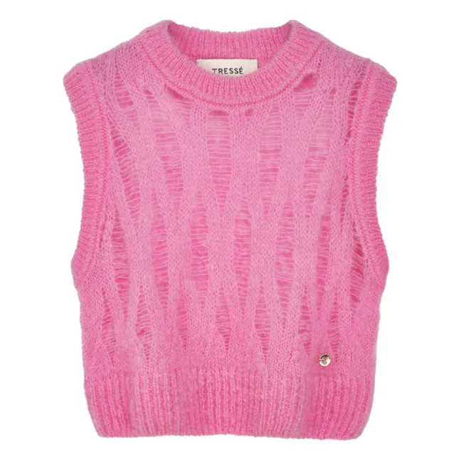 Ärmelloser Pullover Mariza Kid Mohair | Rosa