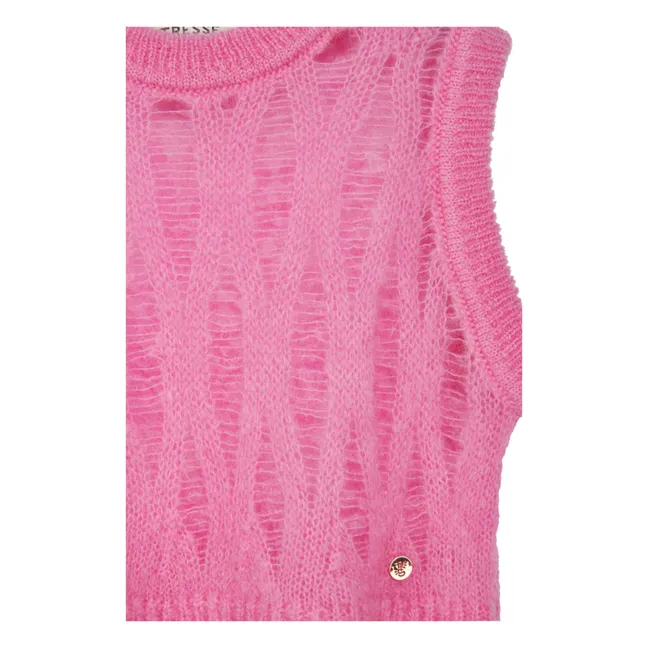 Ärmelloser Pullover Mariza Kid Mohair | Rosa