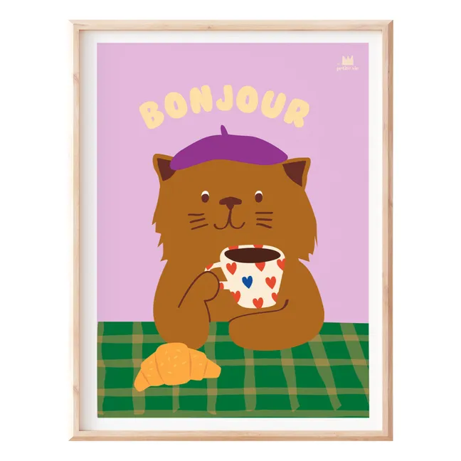 Poster Bonjour Katze