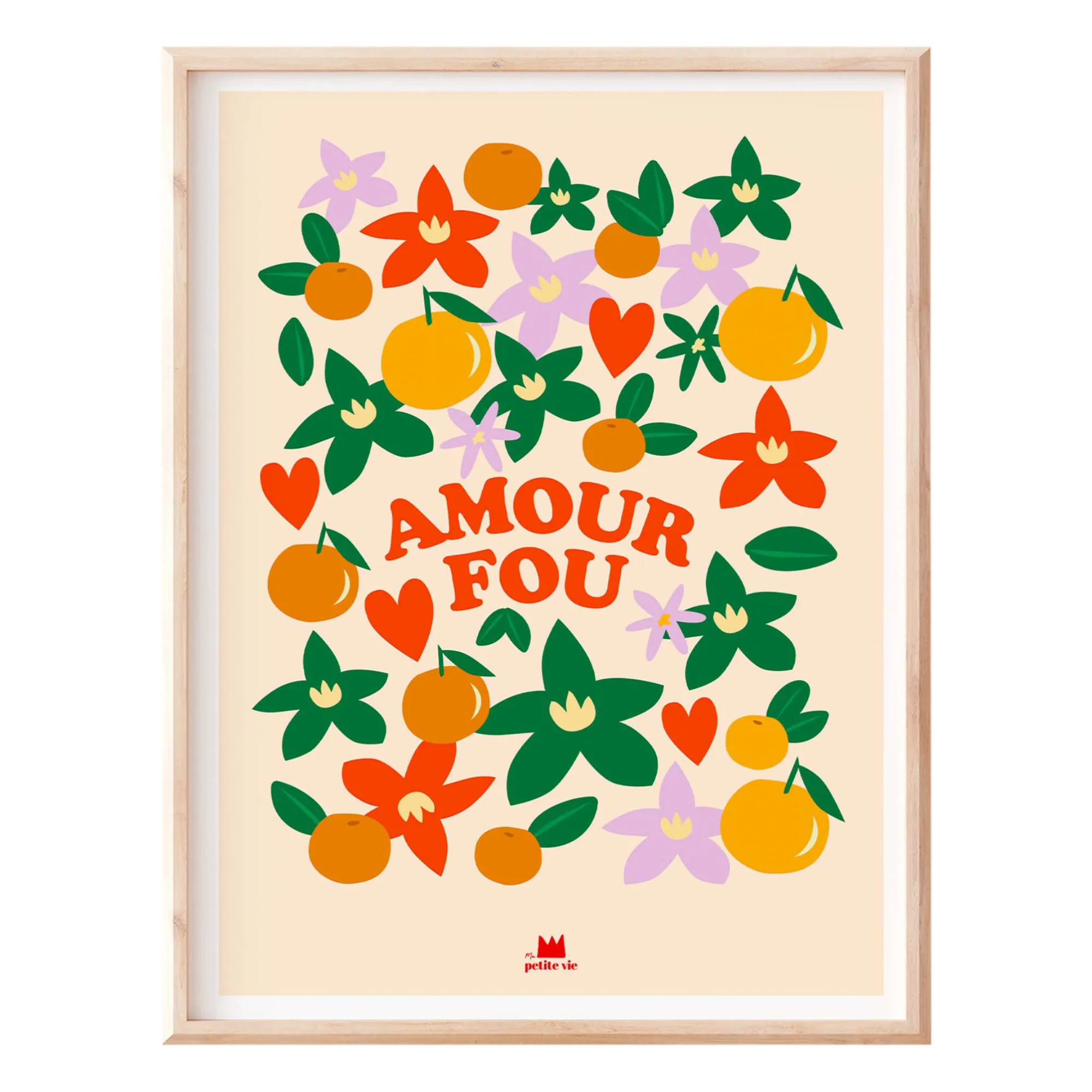 Ma Petite Vie Multicoloured Amour Fou Poster