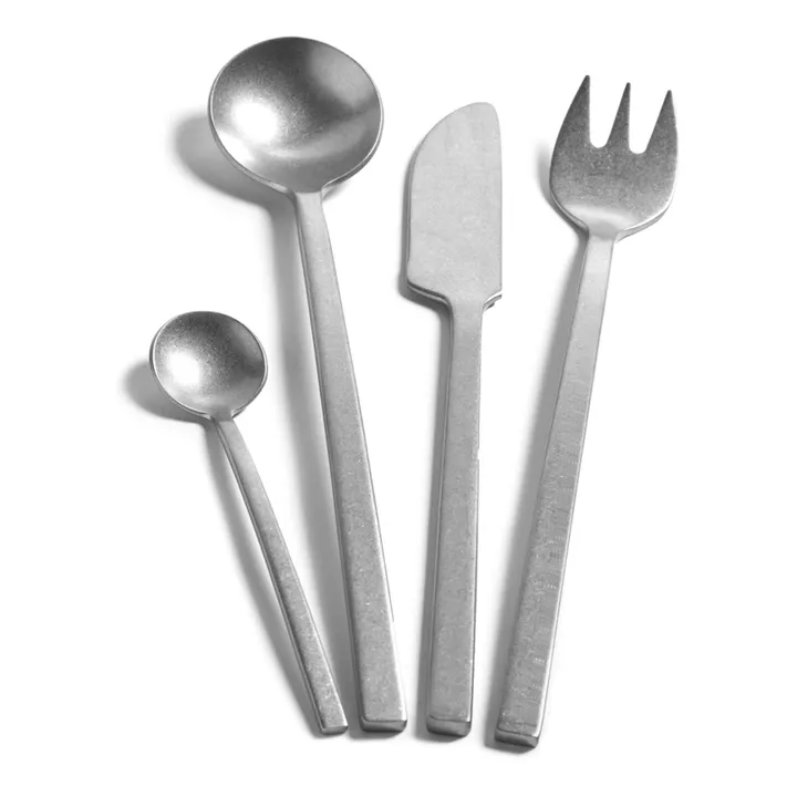 Couverts 24 pièces La mère | Argenté- Image produit n°0