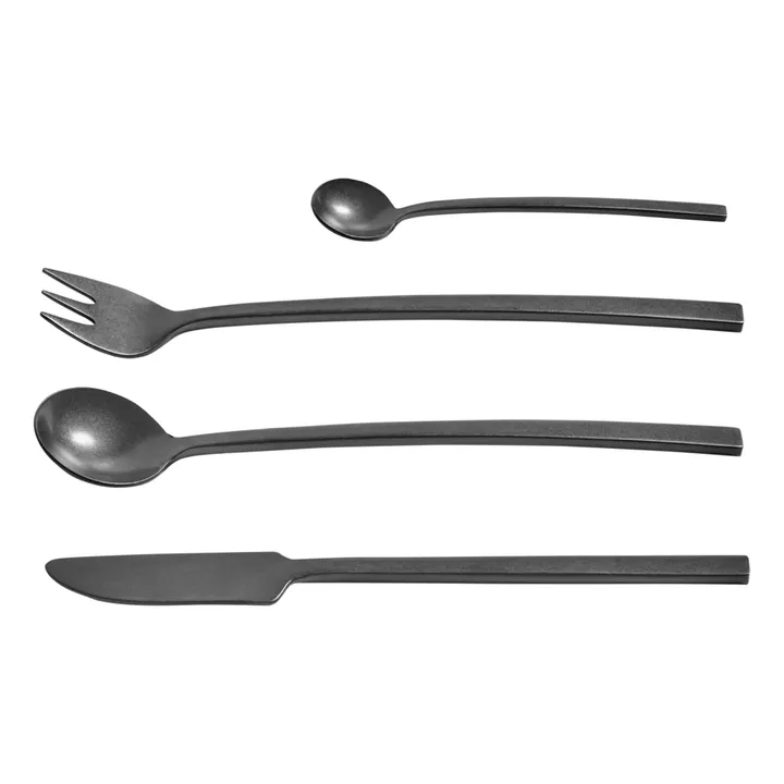 24-piece cutlery La mère | Black- Product image n°2