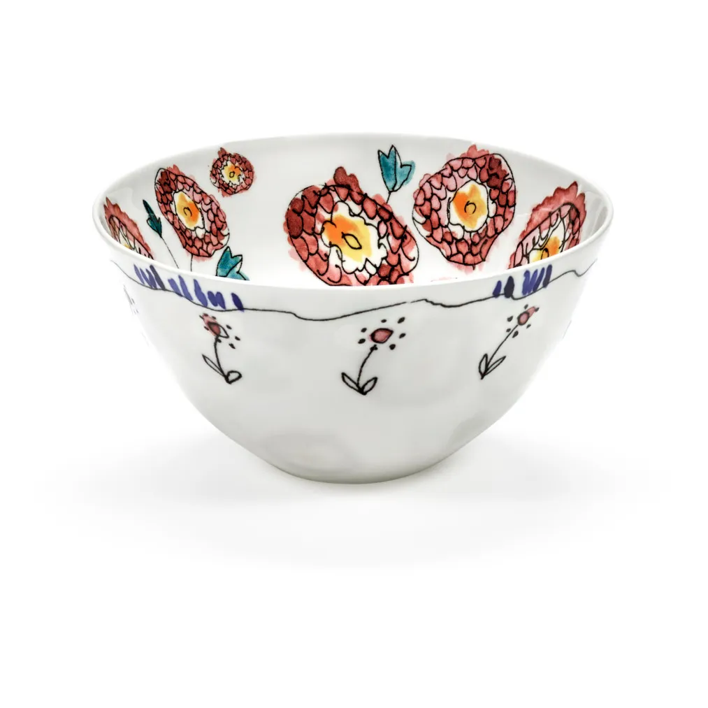 Serax Milk Anemone Bowls, For Marni - Set Of 2