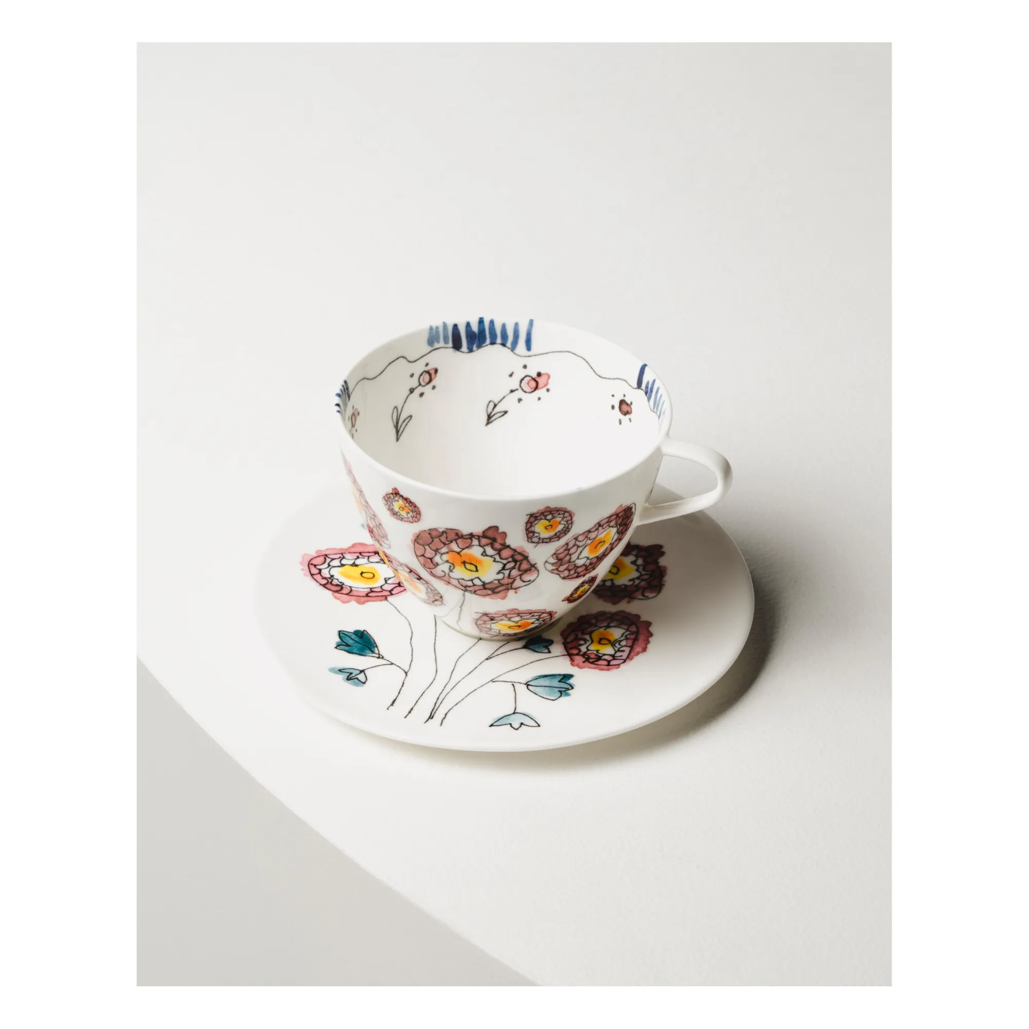Tasse et sous-tasse à Café Anemone, Serax for Marni - Set de 2 | Milk- Image produit n°1