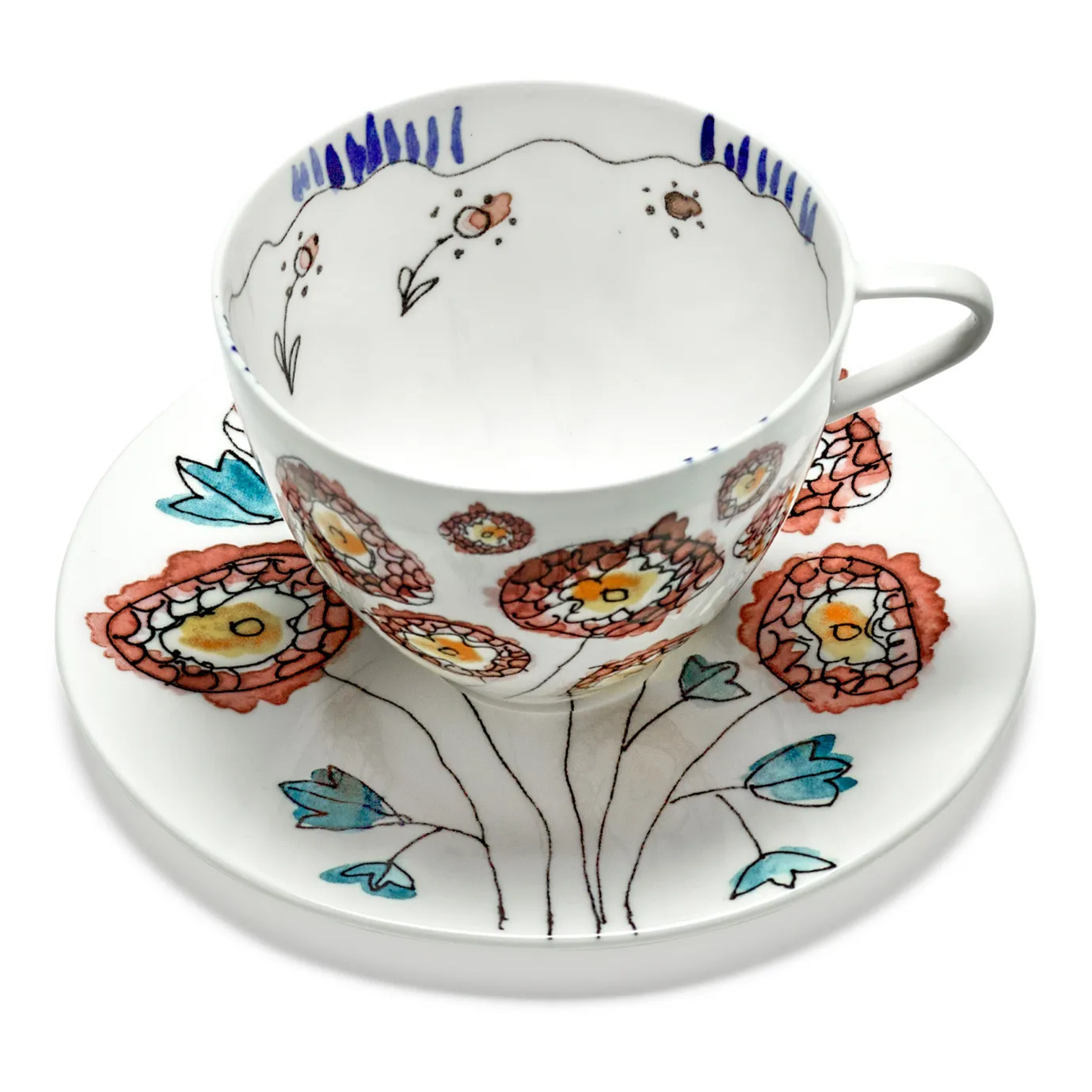 Tasse et sous-tasse à Café Anemone, Serax for Marni - Set de 2 | Milk- Image produit n°4