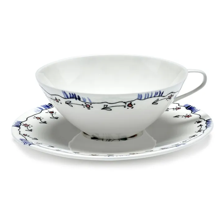 Tasse et sous-tasse à Thé Anemone, Serax for Marni - Set de 2 | Milk- Image produit n°0