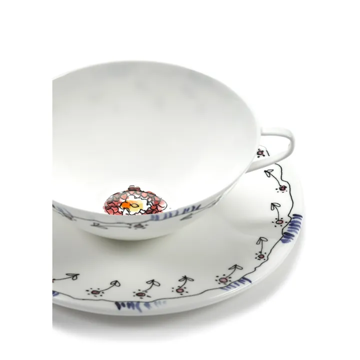 Tasse et sous-tasse à Thé Anemone, Serax for Marni - Set de 2 | Milk- Image produit n°3