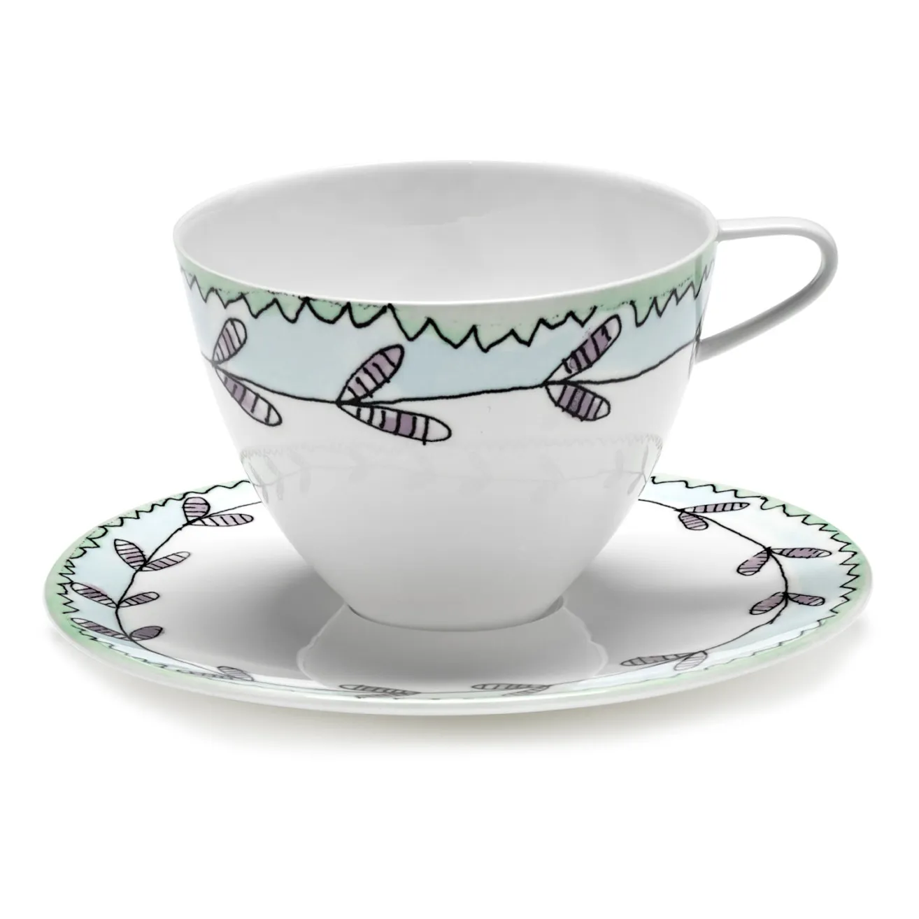 Serax Blossom Cup And Saucer, For Marni - Set Of 2