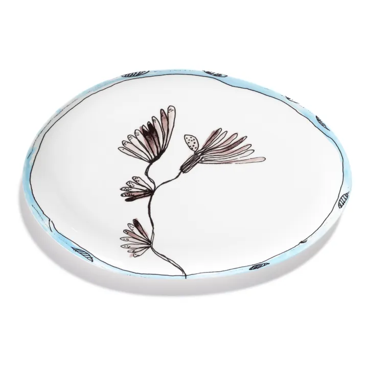 Plat oval Camelia, Serax for Marni | Aubergine- Image produit n°0