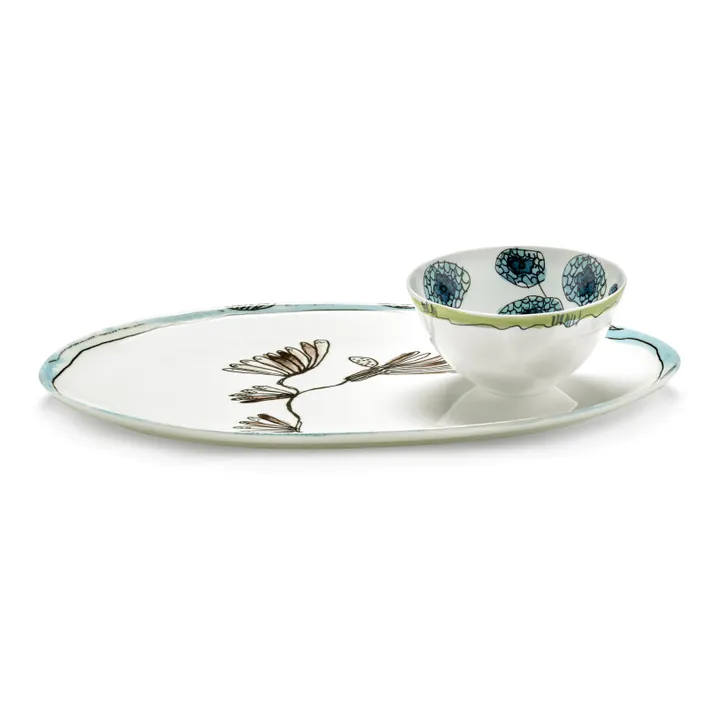 Plat oval Camelia, Serax for Marni | Aubergine- Image produit n°5