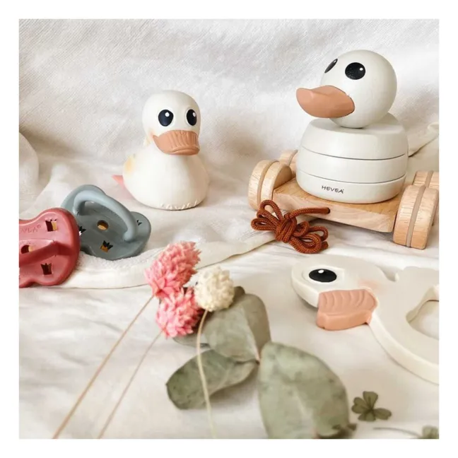 Wooden Duck Pull Toy | White