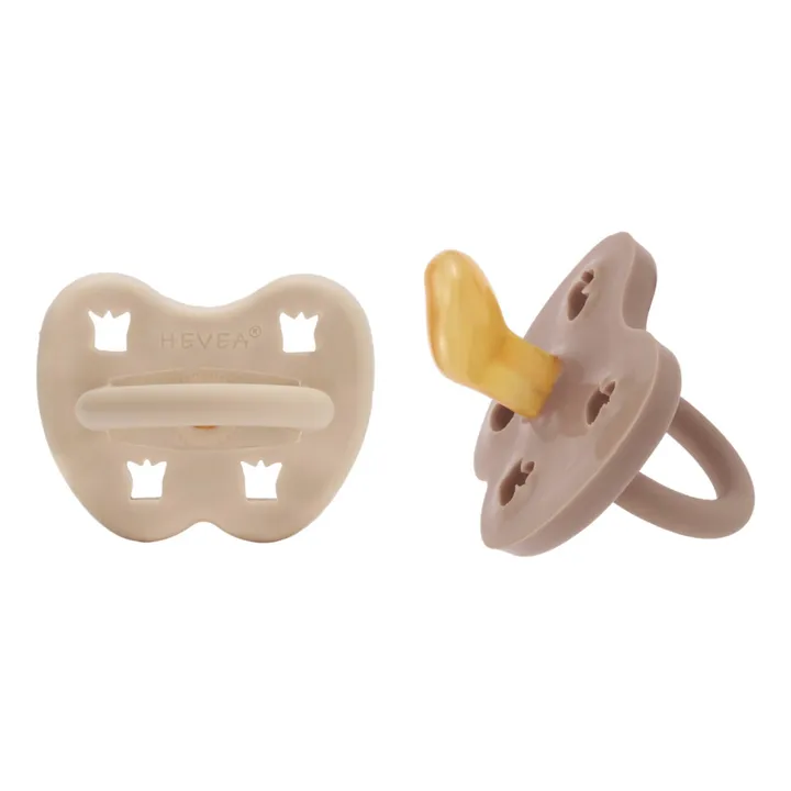 Natural Orthodontic Rubber Dummies - Set of 2 | Sand- Product image n°0