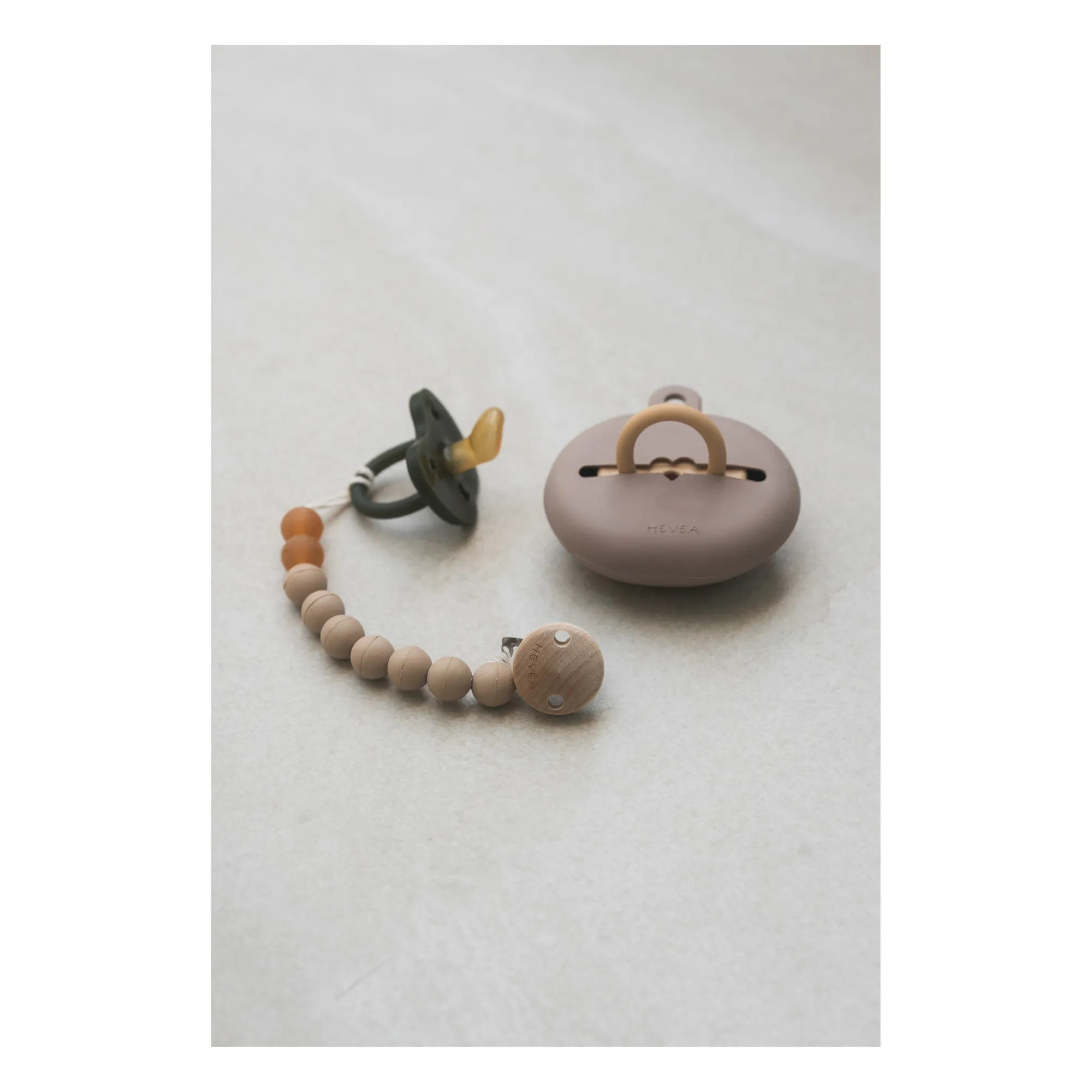 Etui à tétine en caoutchouc naturel | Terracotta- Image produit n°2