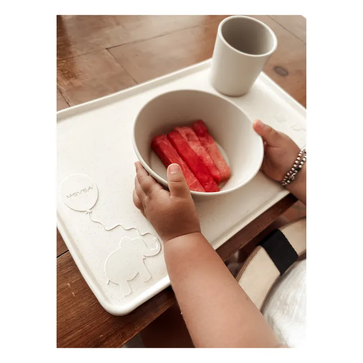 Set de table en caoutchouc naturel | Gris- Image produit n°2