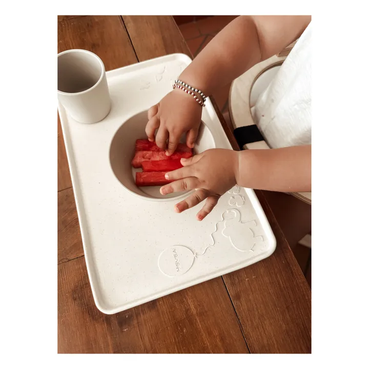 Set de table en caoutchouc naturel | Gris- Image produit n°3