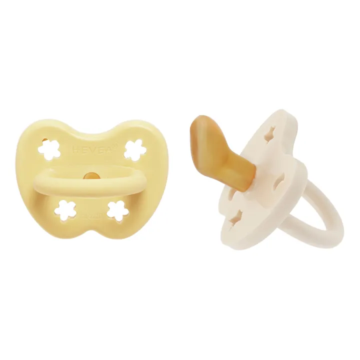 Tétines physiologiques en caoutchouc naturel - Lot de 2 | Beige- Image produit n°0