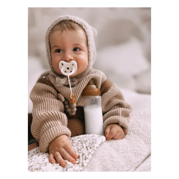 Tétines physiologiques en caoutchouc naturel - Lot de 2 | Beige- Image produit n°1