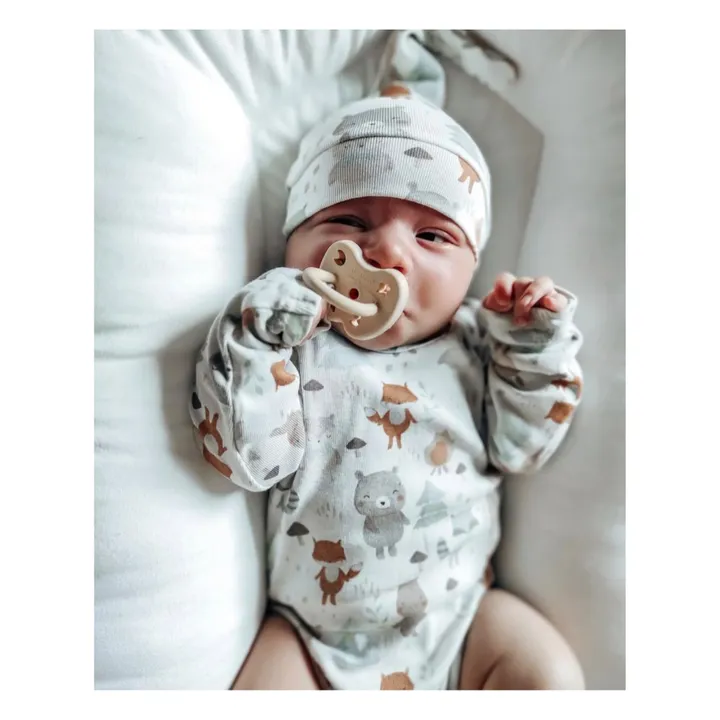 Tétine physiologique en caoutchouc naturel - Set de 2 | Blanc- Image produit n°7