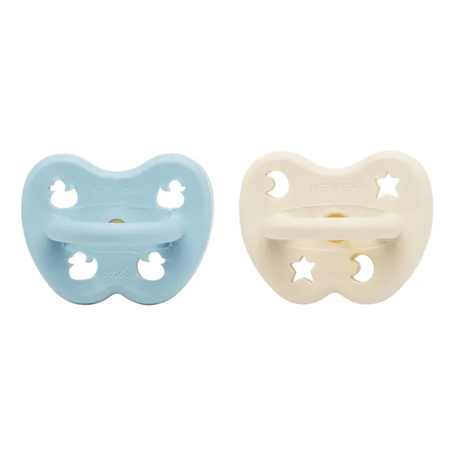 Natural Orthodontic Rubber Dummies - Set of 2 | Light blue