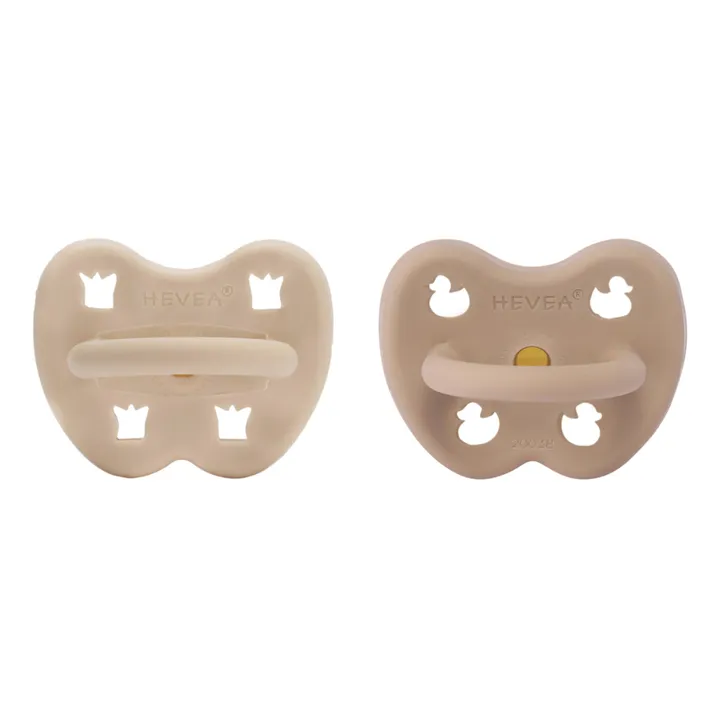 Natural Orthodontic Rubber Dummies - Set of 2 | Sand- Product image n°3