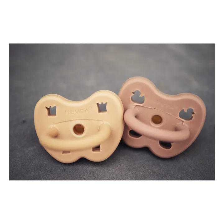 Natural Orthodontic Rubber Dummies - Set of 2 | Sand- Product image n°5