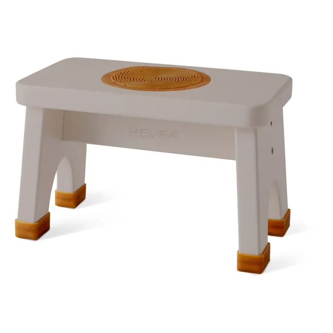 Tabouret en bois d'hévéa | Gris foncé