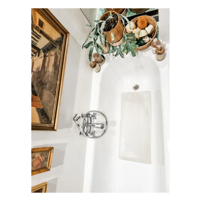 Natural Rubber Non-slip Bath Mat | Light grey